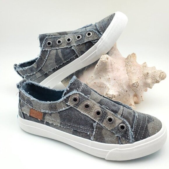 Blowfish Shoes - Blowfish Play slip on Sneakers Gray  Camo Womens Size 9